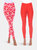 Women's Leggings Pack - Red/White, Red Heart