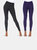 Women's Leggings Pack - Black/White, Blue/Pink