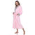 Women's Leopard Print Cozy Lounge Robe