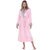 Women's Leopard Print Cozy Lounge Robe - Pink Leopard