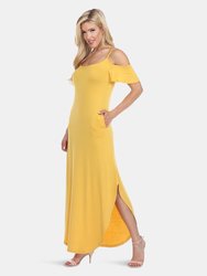 Women's Lexi Maxi Dress - Mustard