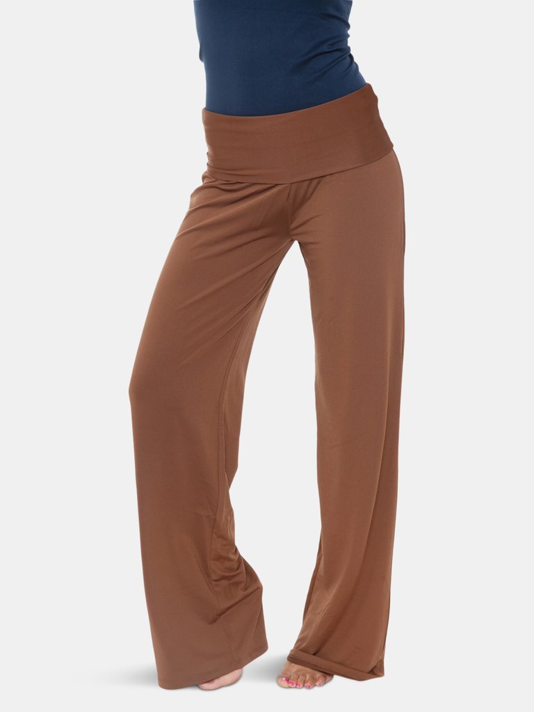 Women's Palazzo Pants  - Brown