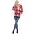 Women's Plaid Shacket - Red