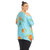 Women's Plus Size Floral Printed Cold Shoulder Tunic