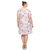 Women's Plus Size Floral Short Sleeve Knee Length Dress