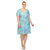 Women's Plus Size Floral Short Sleeve Knee Length Dress