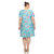 Women's Plus Size Floral Short Sleeve Knee Length Dress