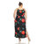 Women's Plus Size Floral Strap Maxi Dress