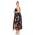 Women's Plus Size Floral Strap Maxi Dress