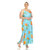 Women's Plus Size Floral Strap Maxi Dress