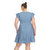 Women's Plus Size Ruffle Sleeve Ruffle Sleeve Knee-Length Dress