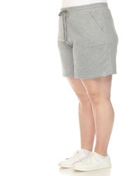 Women's Plus Size Super Soft Drawstring Waistband Sweat Short