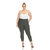 Women's Plus Size Super Soft Elastic Waistband Scuba Pants - Olive