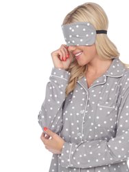 Women's Polka Dots Three Piece Pajama Set