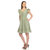 Women's Ruffle Sleeve Knee-Length Dress