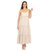 Women's Scoop Neck Tiered Maxi Dress - Beige