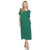 Women's Short Sleeve Midi Dress - Green