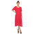 Women's Short Sleeve Midi Dress - Magenta