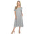 Women's Short Sleeve Midi Dress - Heather Grey