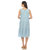 Women's Sleeveless Tiered Chambray Midi Dress