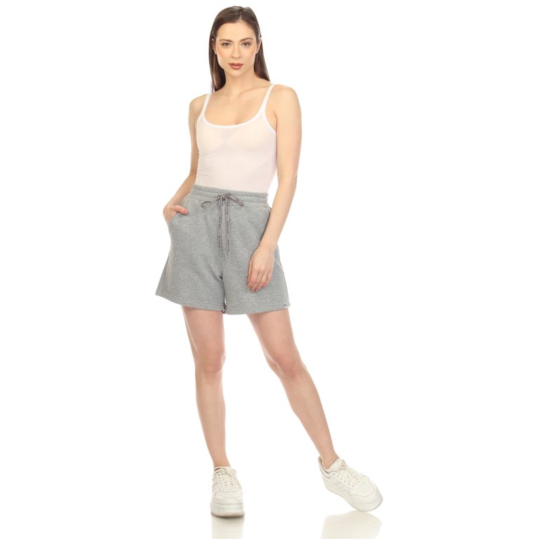 Women's Super Soft Drawstring Waistband Sweat Short - Charcoal