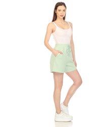 Women's Super Soft Drawstring Waistband Sweat Short - Sage