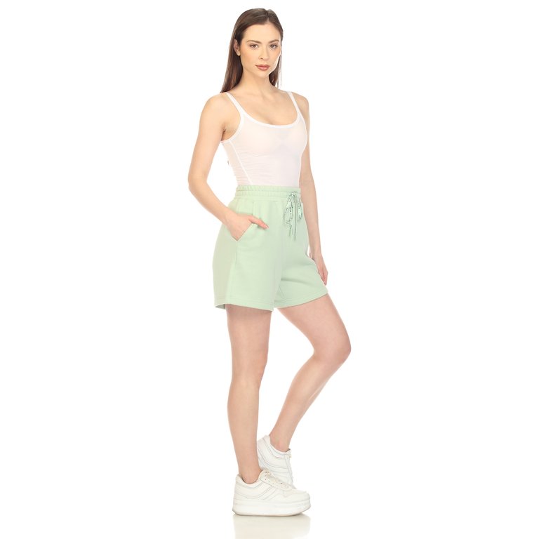 Women's Super Soft Drawstring Waistband Sweat Short - Sage