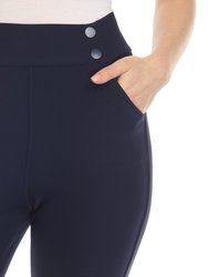 Women's Super Soft Elastic Waistband Scuba Pants