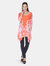 Yanette Tunic  Top - Orange Pink