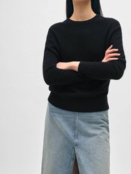 Cashmere Core Crewneck Sweater - Black