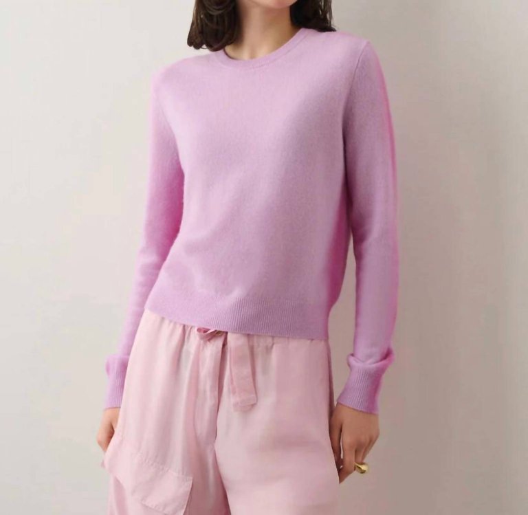 Cashmere Spray Paint Crewneck - Purple