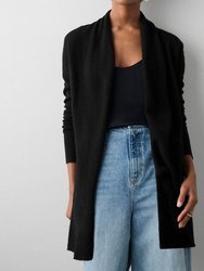 Cashmere Trapeze Cardigan - Black