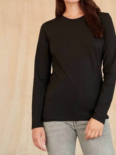 White + Warren Crew Neck Top In Charcoal product