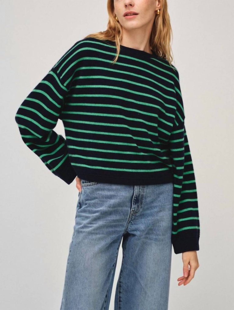 Drop Shoulder Sweatshirt - Retro Green