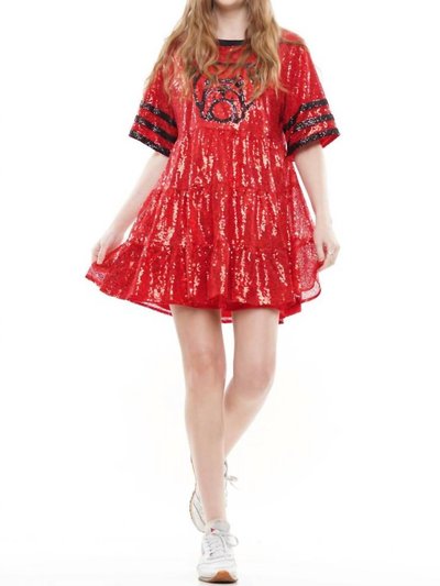 Why Dress Bulldog Babydoll Dress In Red product