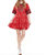 Bulldog Babydoll Dress In Red - Red