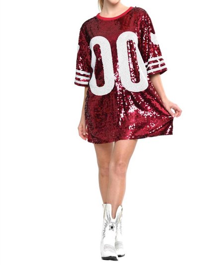 Why Dress Double Sequin Dress In Red product