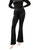 Flared Trouser In Black - Black