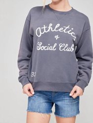 Athletics And Social Club Cody Sweatshirt - Faded Indigo