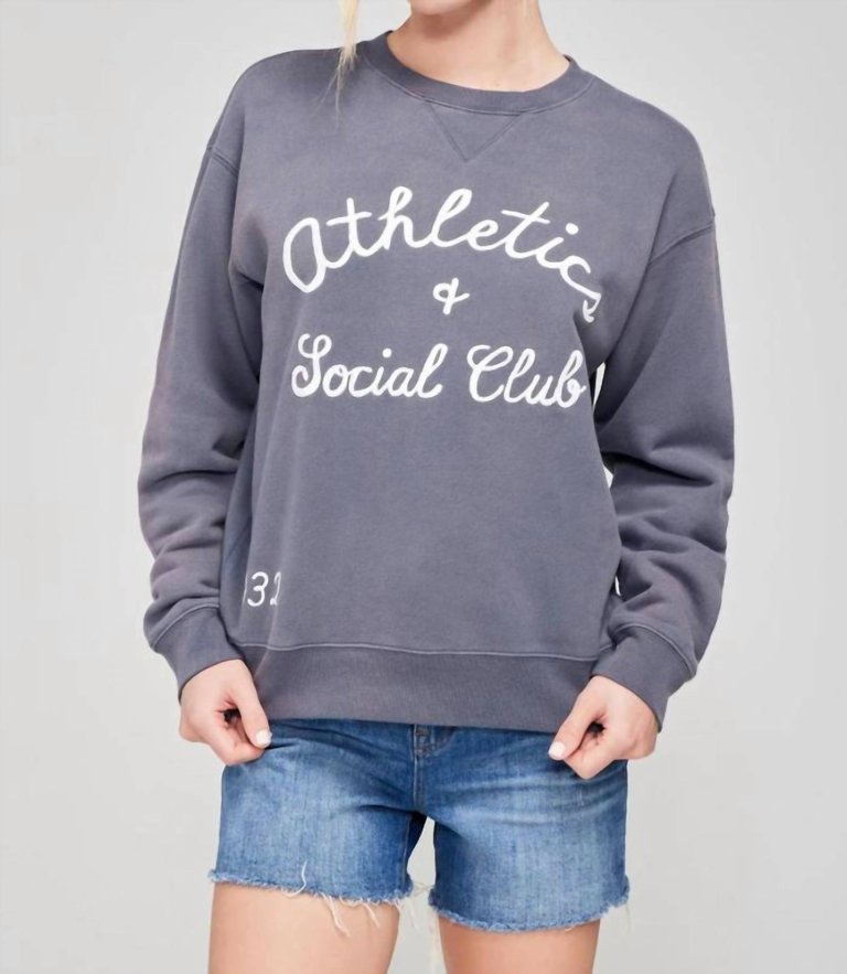 Athletics And Social Club Cody Sweatshirt - Faded Indigo