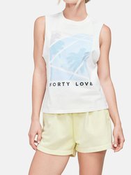 Forty Love Riley Tank Top - Clean White