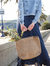 Indigo Stripes Jute Shopper