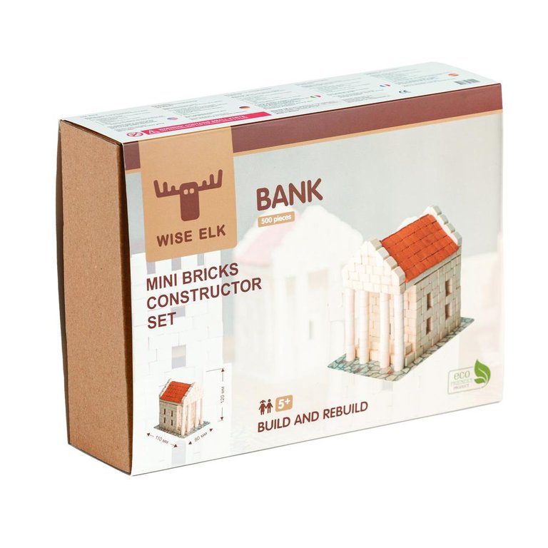 Mini Bricks Construction Set - Bank | 500 Pcs.