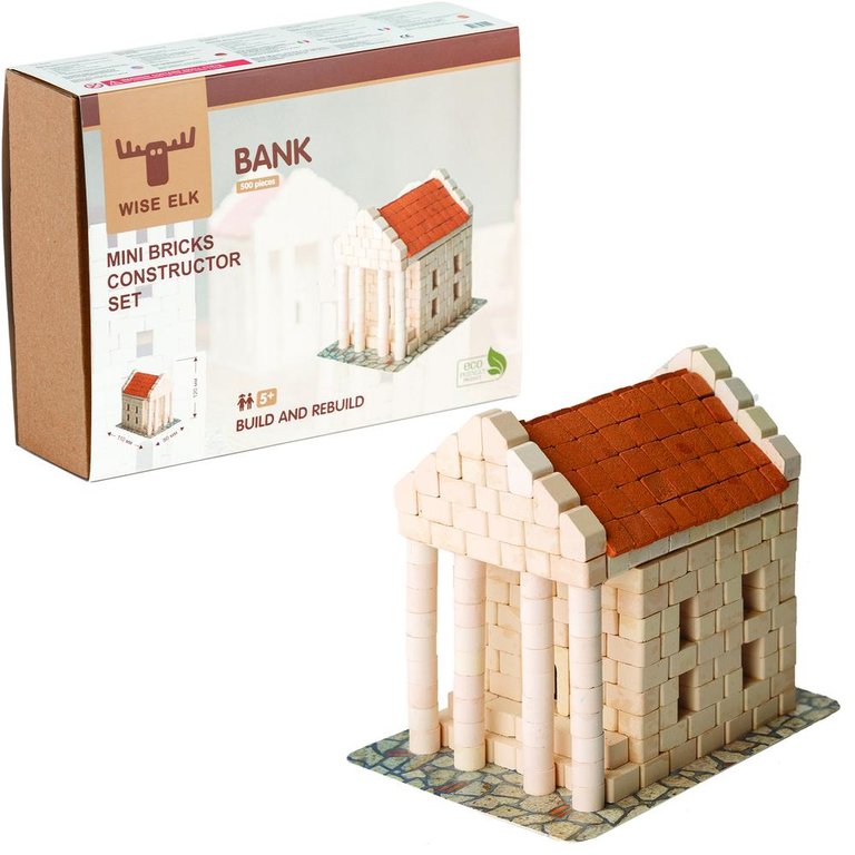 Mini Bricks Construction Set - Bank | 500 Pcs.