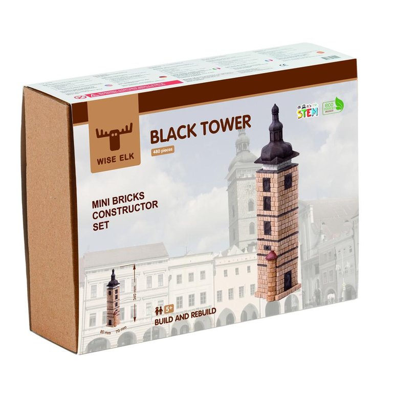 Mini Bricks Construction Set - Black Tower | 510 Pcs.