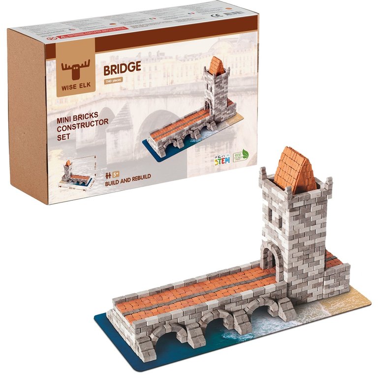 Mini Bricks Construction Set - Carl Bridge 1140 Pcs.