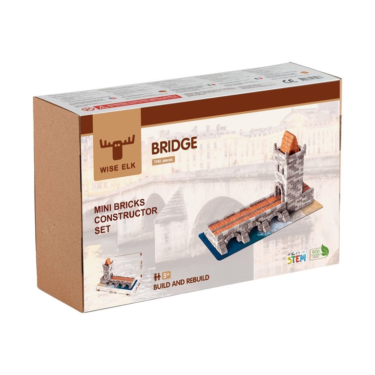 Mini Bricks Construction Set - Carl Bridge 1140 Pcs.