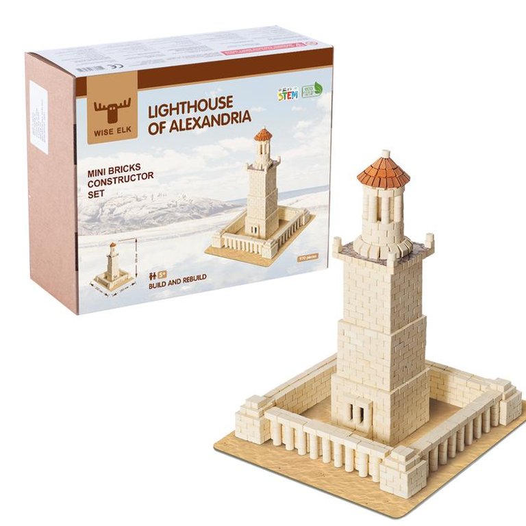 Mini Bricks Construction Set - Lighthouse Of Alexandria, 970 Pcs