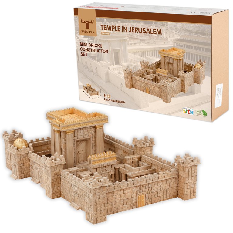 Mini Bricks Temple in Jerusalem Set- 1350 pcs.