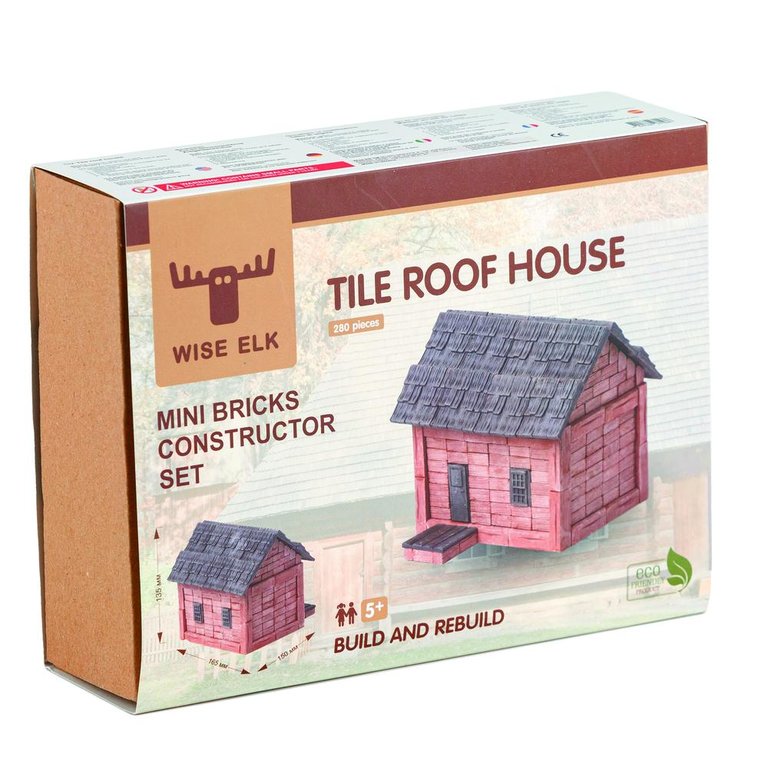Mini Bricks Tile Roof House Set - 280 pcs.